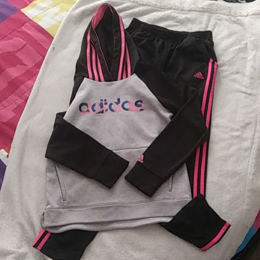 Girl's Adidas Hoodie Outfit